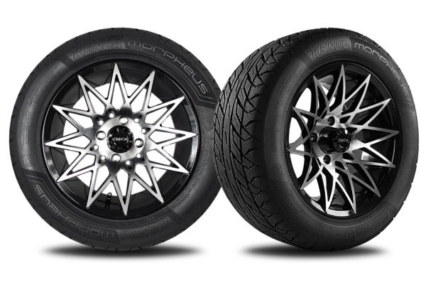 Athena 14 inch wheels machined black