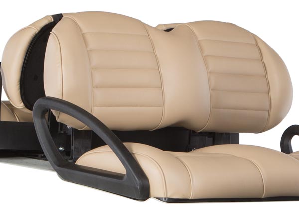 Banquettes confortables haut de gamme pour voiturette de golf, beige