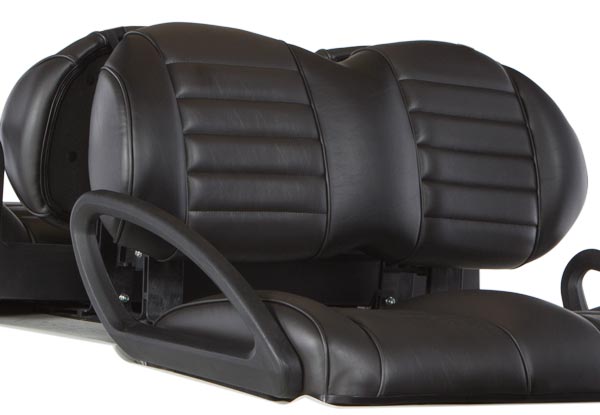 Banquettes confortables haut de gamme pour voiturette de golf, noir