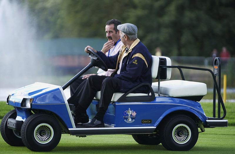 Club Car golf cart at Ryder Cup 2001