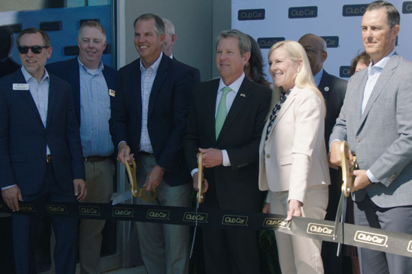 Gov. Kemp ribbon cutting at Club Car Appling Manufacturing Facility