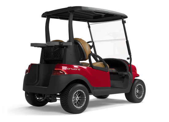 Carrinho de golfe Onward para 2 passageiros vermelho